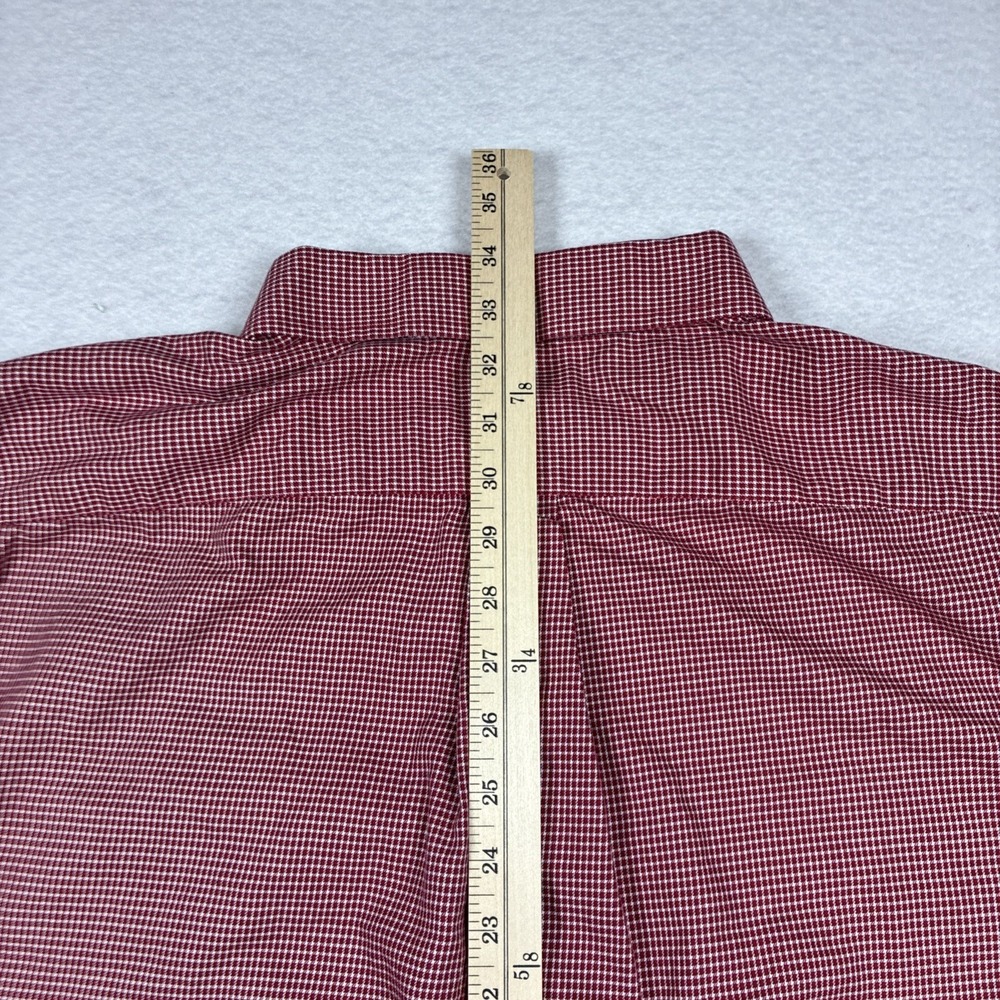 Arkansas Razorback Collection Cotton Button Down Long Sleeve Red Plaid 3XL - Picture 9 of 10